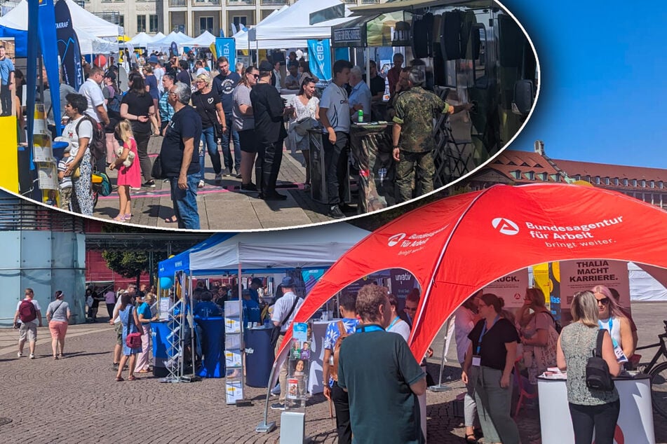 Leipzig: Viele Zelte, noch mehr Menschen: Was ist auf dem Augustusplatz los?