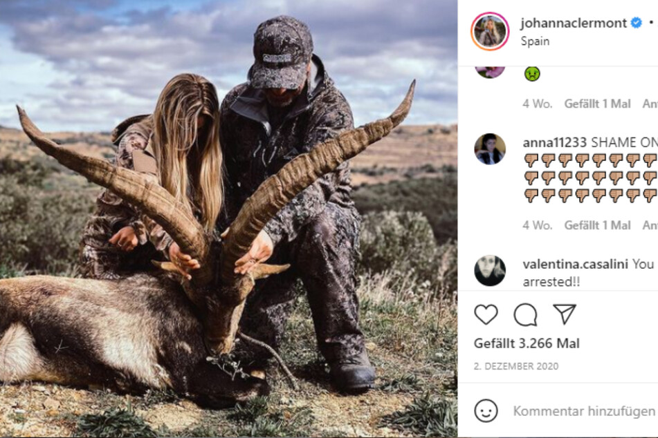 Kommentare wie "Schande über dich" und "Man sollte dich einsperren" sind auf Johannas Insta-Kanal keine Seltenheit.