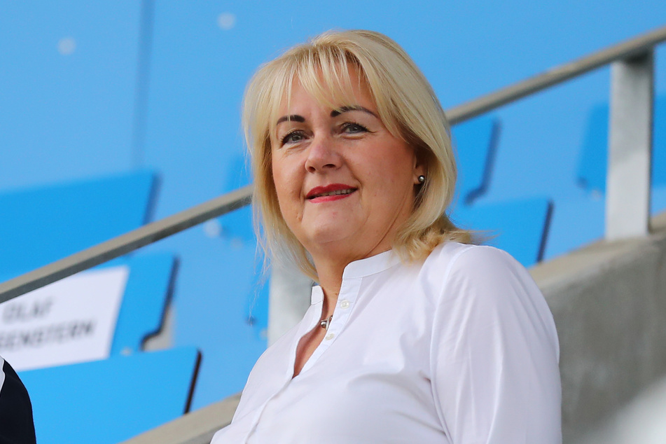 Vereins-Chefin Romy Polster blickt voller Zuversicht in die himmelblaue Zukunft.
