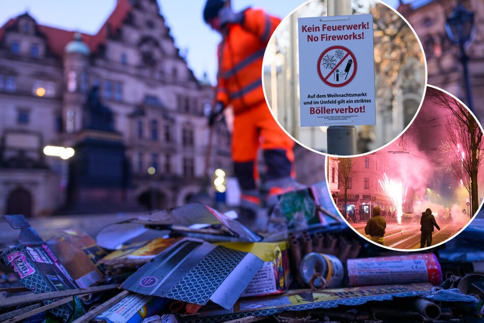 Alle Jahre wieder: Müllberge und hohe Kosten nach Silvester in Sachsen