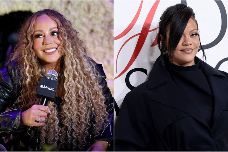 Rihanna yelled at by concertgoer while fangirling over Mariah Carey