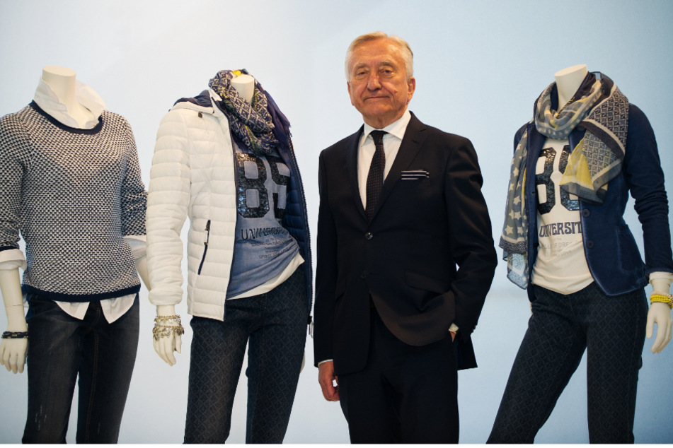 Der damalige Vorstandsvorsitzende der Gerry Weber International AG, Gerhard Weber, aufgenommen am Rande einer Bilanz-Pressekonferenz im Jahr 2014.