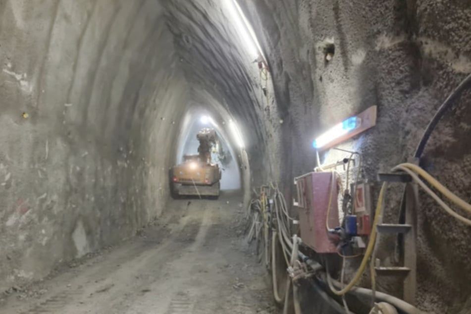 Der Tunnel wurde im Ulmenverfahren gebohrt ...