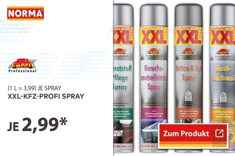 XXL-KFZ-Profi Spray für 2,99 Euro