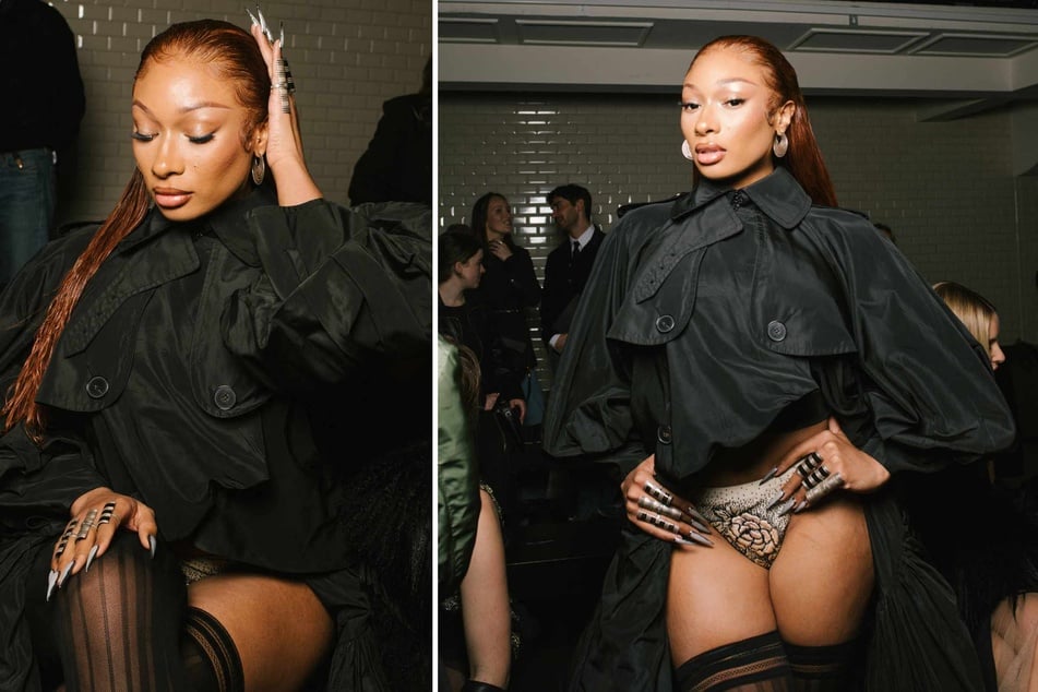 Megan Thee Stallion goes pantless in cheeky Paris Fashion Week 2025 look