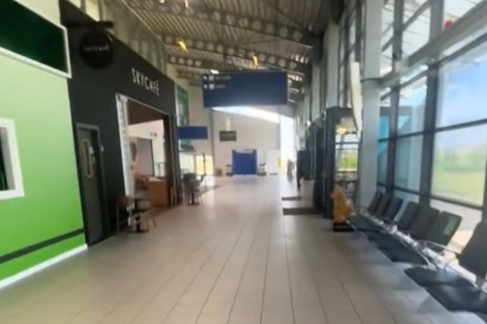 Der "London Southend Airport" wirkt im Video wie eine Geisterstadt.