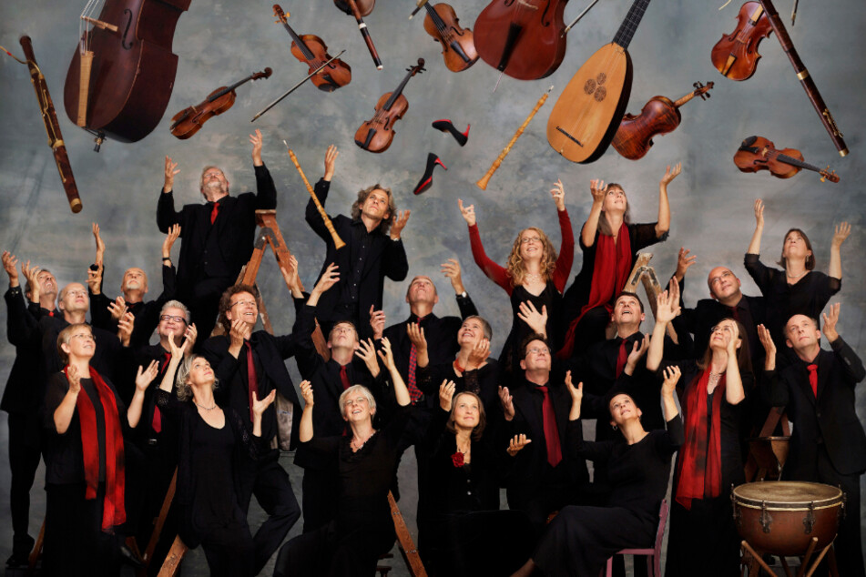 Das Foto zeigt Musiker der Akademie für Alte Musik.