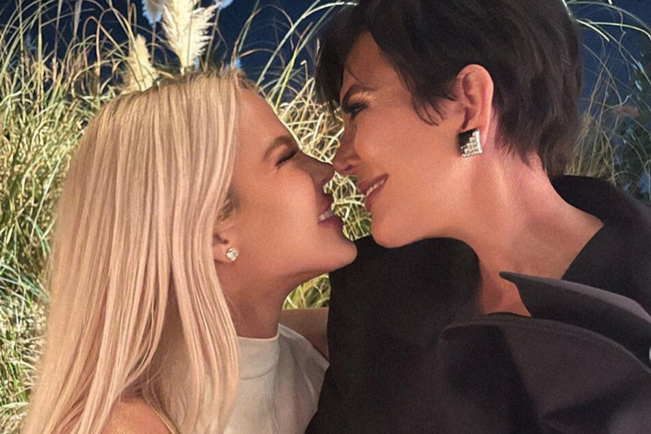 Khloé Kardashian's sweet birthday tribute to Kris Jenner (r) was harshly criticized by fans.