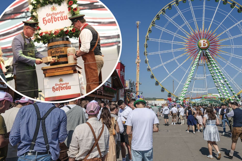 Stuttgart: Feierliche Eröffnung bei bestem Wetter: 86. Frühlingsfest beginnt