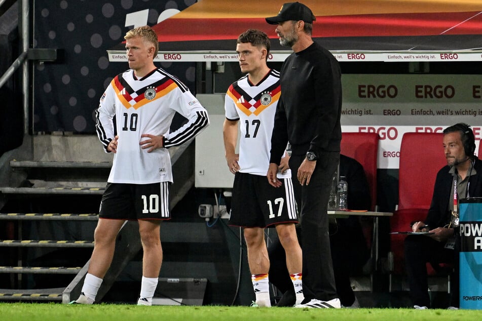Jonathan Burkardt (l.) und Florian Wirtz sind neu im Spiel.