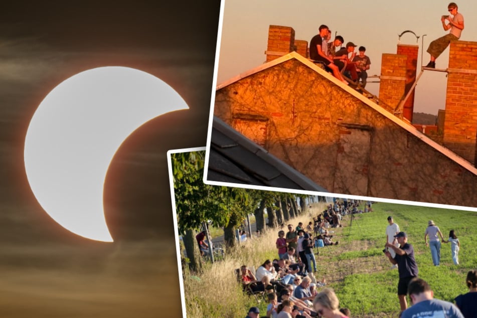 Dresden: Riesen-Andrang in Dresden: Tausende verfolgen Sonnenfinsternis