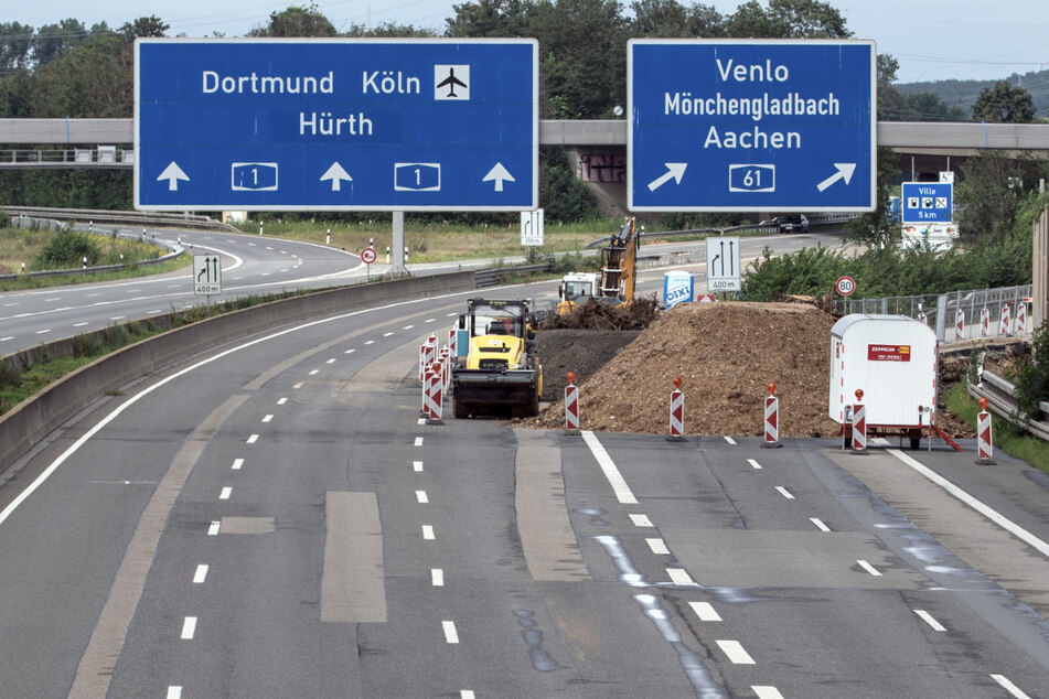 Nach Hochwasser: Noch rund 45 Autobahn-Kilometer in NRW voll gesperrt