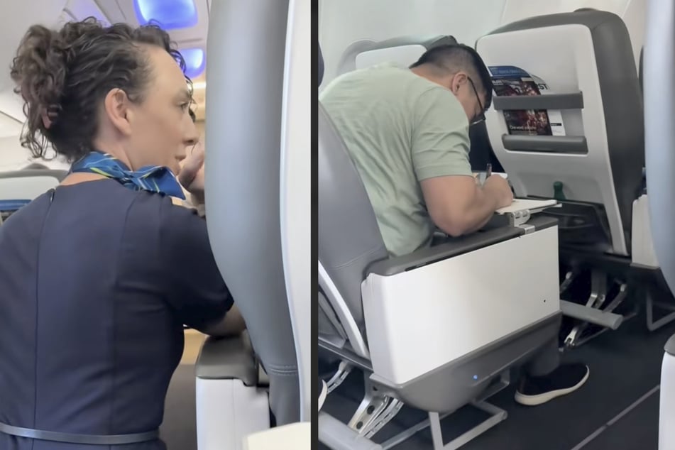 Die Flugbegleiterin bat die anderen Passagiere, dem Paar die besten Tipps für eine glückliche Ehe aufzuschreiben.