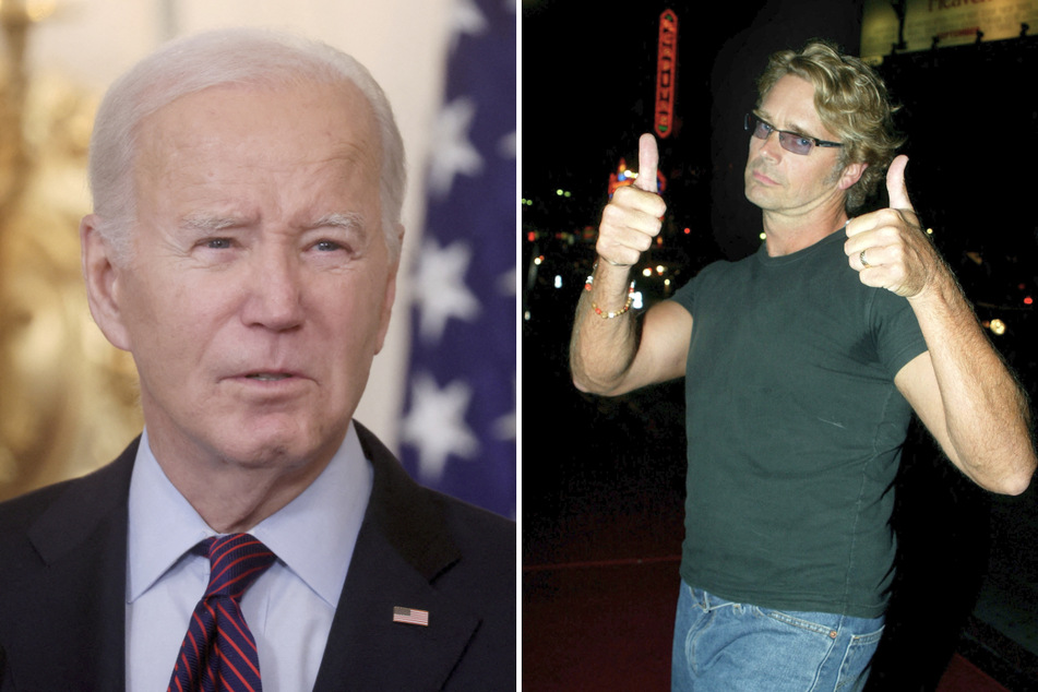 President Joe Biden (l.) should be "publicly hung," actor John Schneider said in a social media post he later deleted.