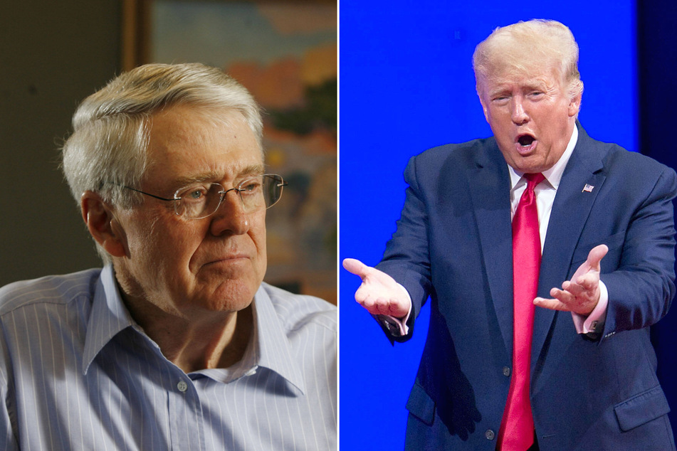As Donald Trump (r) kicks off his 2024 presidential campaign, an arm of a megadonor group owned by Charles Koch has revealed they may support someone else.