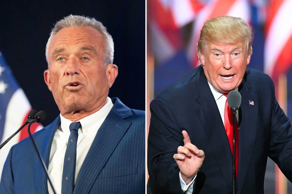 Donald Trump (r.) is scheduled to do a campaign rally in Arizona on Friday, and rumors are swirling that he may bring Robert F. Kennedy Jr. on stage with him.