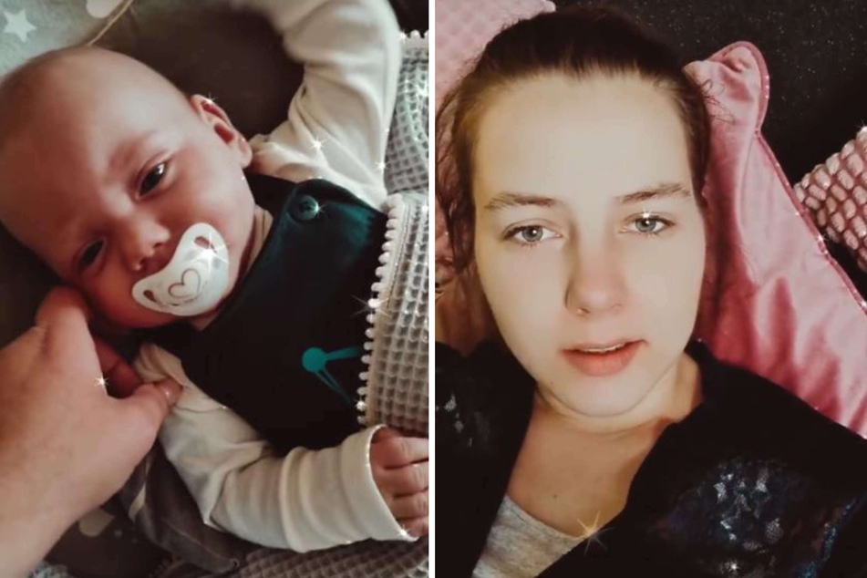 Sarafina Wollnys (26) Zwillinge, Emory (im Bild) und Casey, waren als Frühchen zur Welt gekommen und haben sich inzwischen prächtig entwickelt.