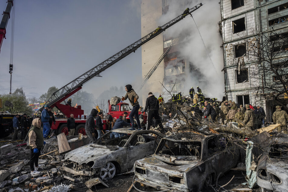 27 Wohnungen wurden bei dem Angriff komplett zerstört.