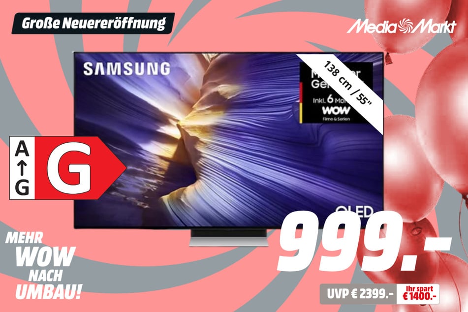 55-Zoll Samsung-Fernseher für 999 statt 2.399 Euro.