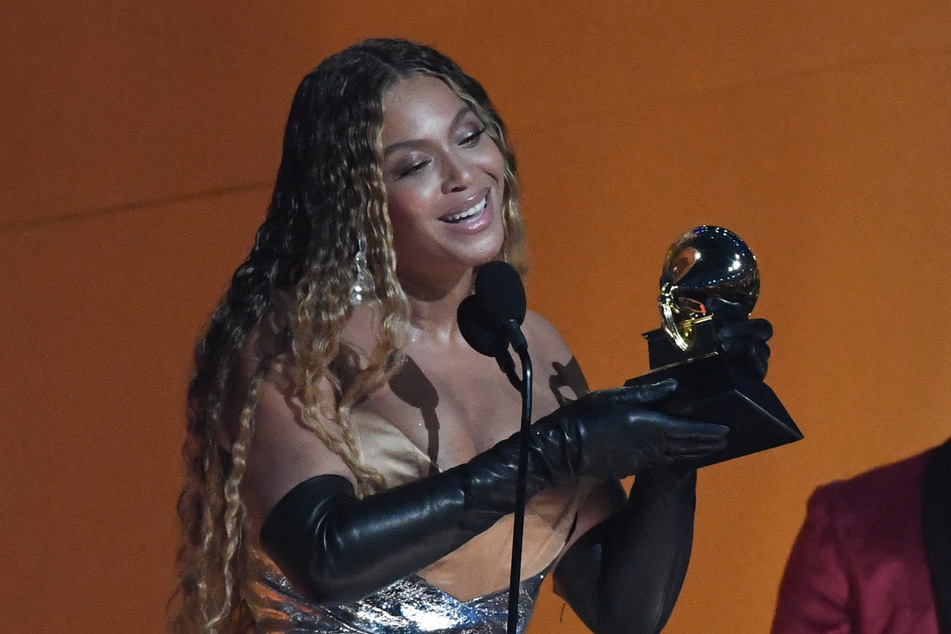 Beyoncé accepts the award for Best Dance/Electronic Music Album for Renaissance during the 65th Annual Grammy Awards at the Crypto.com Arena in Los Angeles on February 5, 2023.