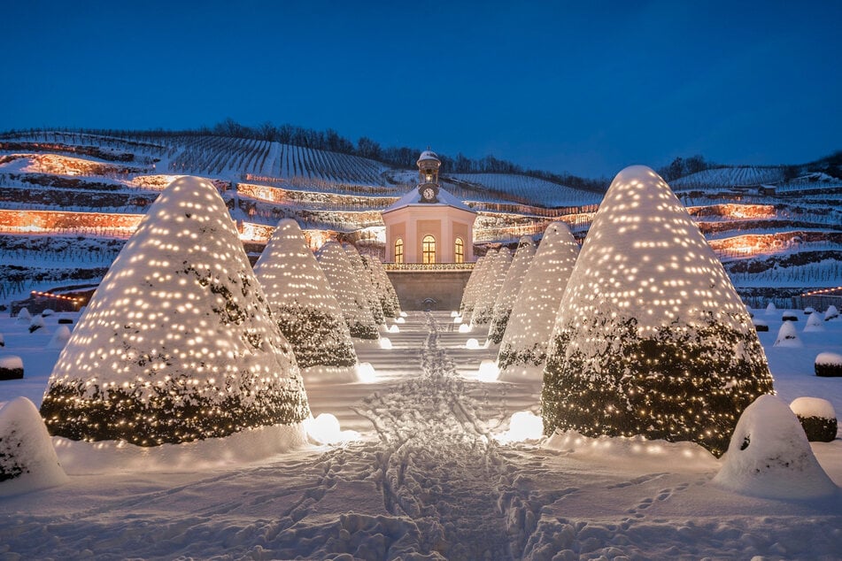 Schloss Wackerbarth knipst am Freitag die Festbeleuchtung an.