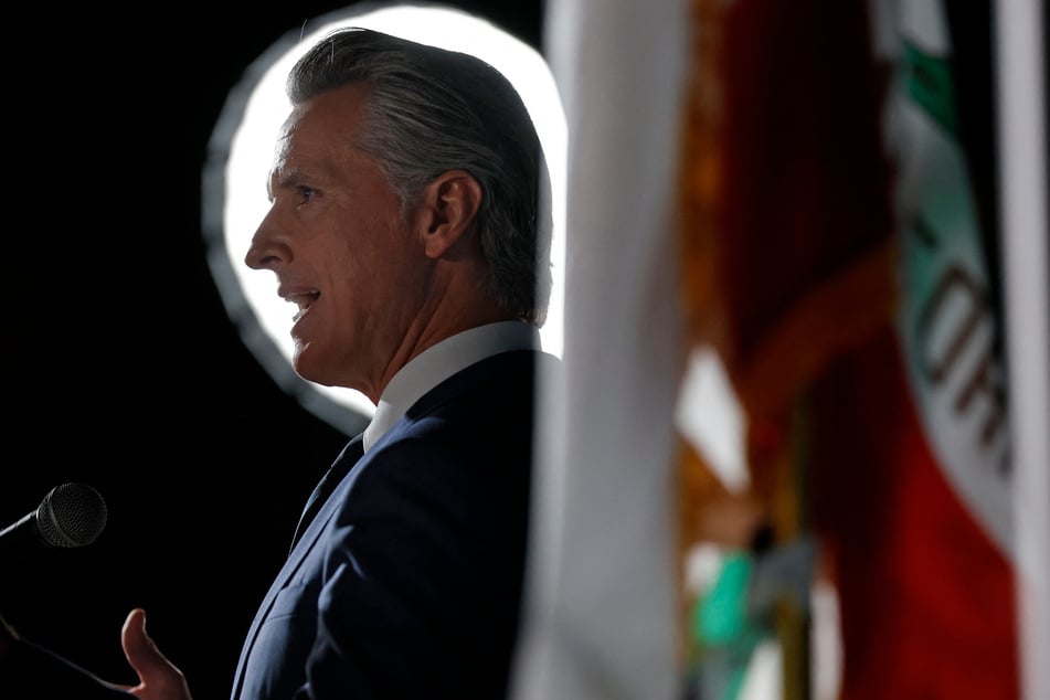 Gavin Newsom (pictured) has directly taken on President Trump, garnering him significant support as a possible 2028 contender.