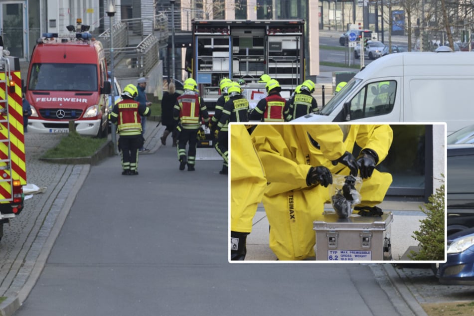 Chemnitz: Päckchen mit verdächtigem Inhalt sorgt für ABC-Einsatz im Technischen Rathaus Chemnitz