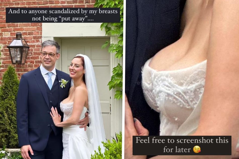 Eva Amurri (39) sah überhaupt nicht ein, sich für ihr Hochzeitsdekolleté zu schämen!