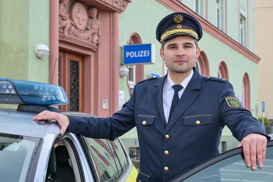 Polizeirat David Preuß (34) ist nun Chef in Freital.