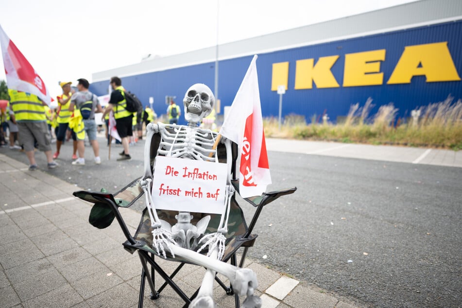 Einfallsreich waren die streikenden Ikea-Mitarbeiter bei ihren Äußerungsformen der Kritik.