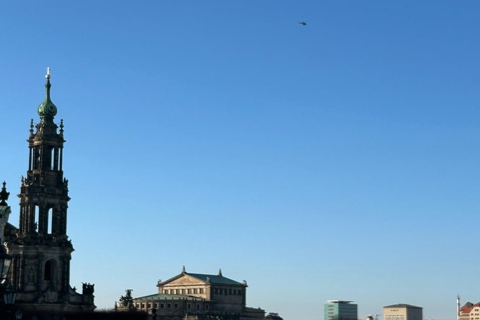 Auch am Samstagnachmittag war der Hubschrauber wieder im Einsatz.