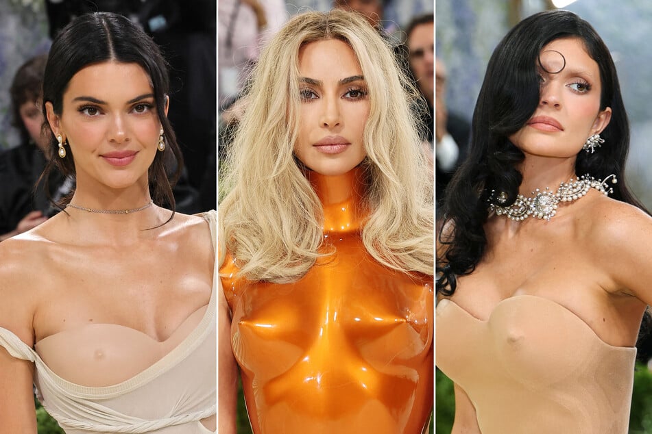 (From l. to r.) Kendall Jenner, Kim Kardashian, and Kylie Jenner all flaunted their curves on the 2026 Met Gala steps.