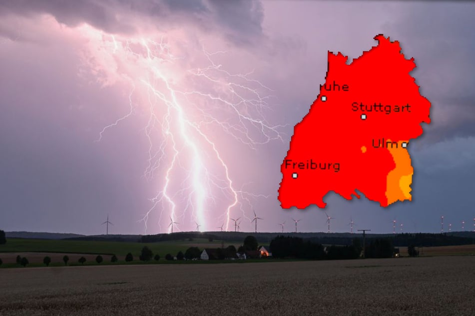Starkregen, Hagel und Sturmböen: DWD warnt vor Gewittern im Südwesten