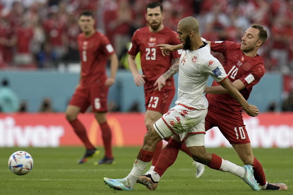 Bislang ein ausgeglichenes Spiel: Weder Dänemark noch Tunesien gelang in der ersten Halbzeit ein Treffer.