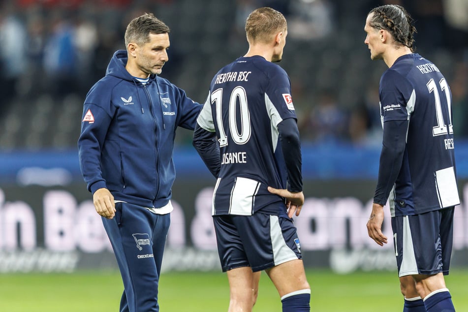 Stefan Leitl (48, l.) könnte Fabian Reese (27, r.) wieder auf dem Flügel ranlassen.