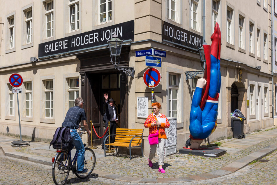 Die Galerie "Holger John" in der Rähnitzgasse.