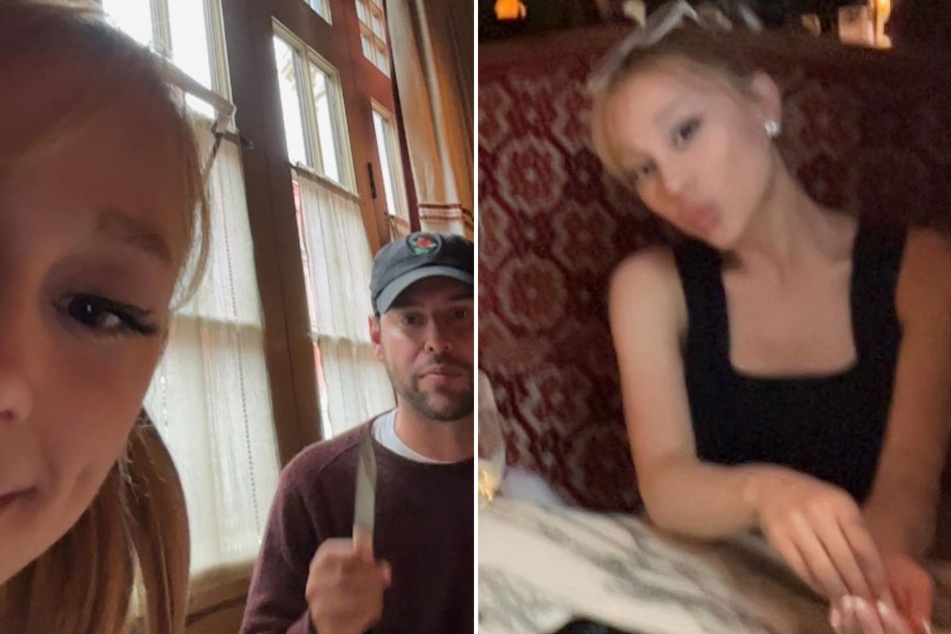 Ariana Grande debuted new blonde wispy bangs in a TikTok posted by R.E.M. Beauty.