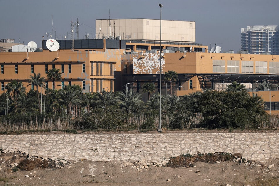 The US embassy in Baghdad was reportedly targeted in an attack on Tuesday evening.