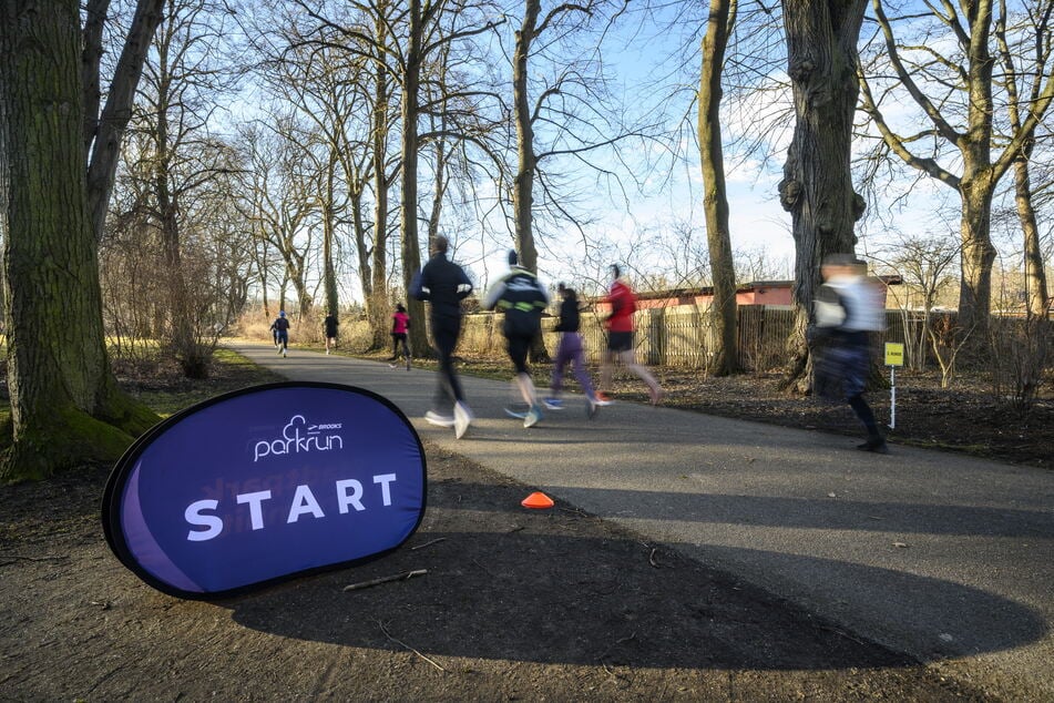 Jeden Samstagmorgen, 9 Uhr gehen Läufer beim Parkrun im Chemnitzer Stadtpark an den Start.