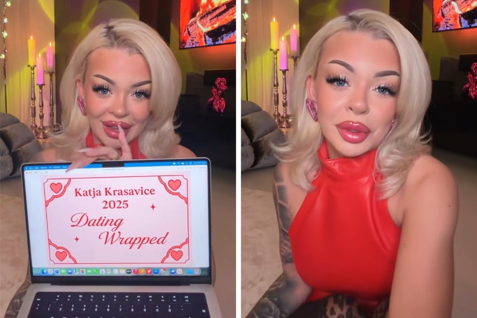 In ihrem neuen TikTok-Video veröffentlichte Katja Krasavice ein "2025 Dating Wrapped".