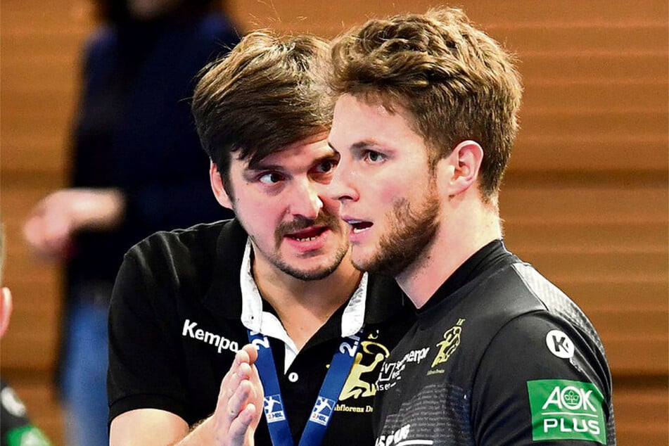HCE-Coach Rico Göde (l.) hat seine Entscheidung revidiert, wird nun doch mit Nils Kretschmer weitermachen.