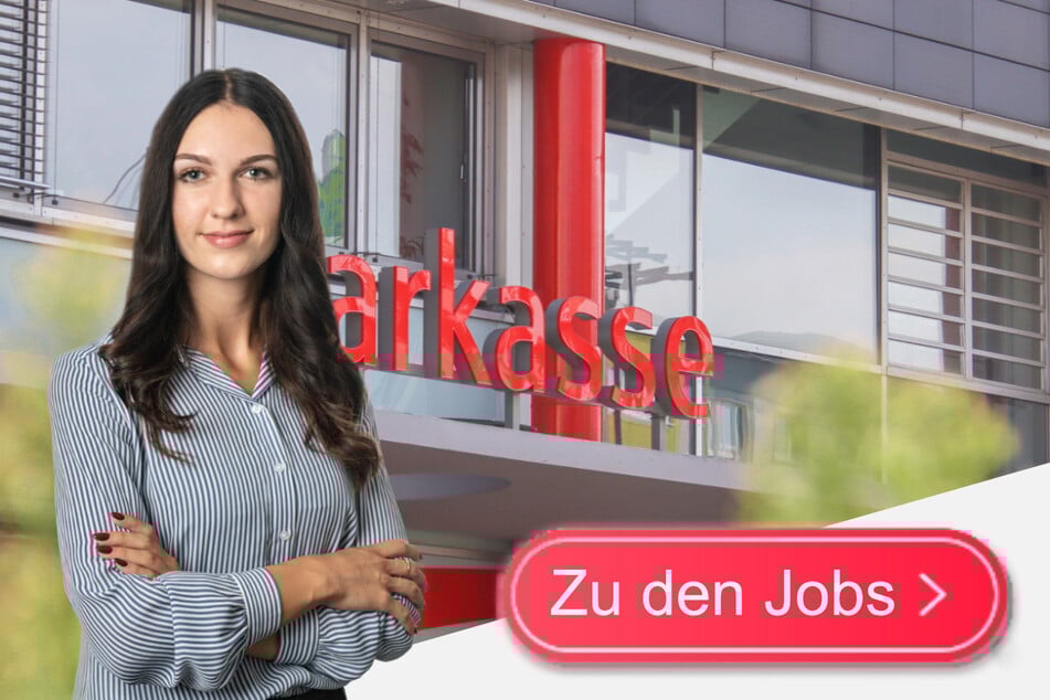 Frau Artzig, Mitarbeiterin der Sparkasse Chemnitz, freut sich auf neue Kollegen.