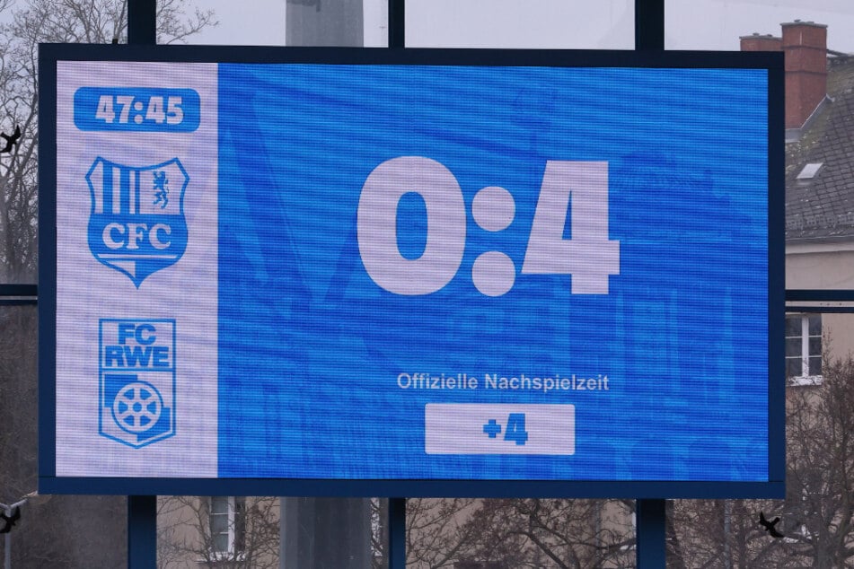 Bereits nach der ersten Hälfte lag der CFC 0:4 zurück.