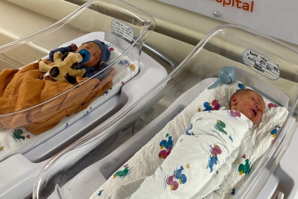 Myles (l.) und Miles wurden mit einem Abstand von 11 Minuten geboren.