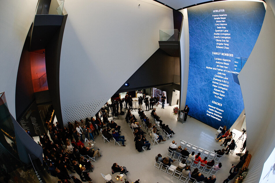 The US Olympic &amp; Paralympic Museum in Colorado Spring on Monday staged a vigil for the figure skaters lost in the disaster.