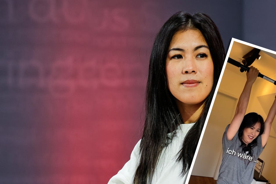 So schmerzhaft scheitert Moderatorin Mai Thi an ihrer Klimmzug-Challenge