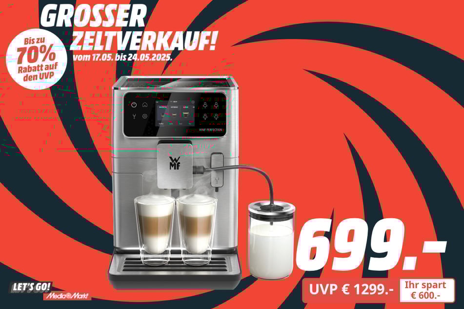 WMF-Kaffeevollautomat für 699 statt 1.299 Euro.