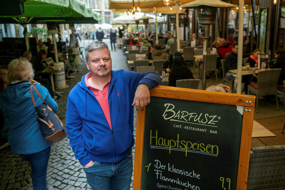 Henrik Dantz (50) ist neben dem "Spizz" unter anderem auch Geschäftsführer des benachbarten "Barfusz" im Barfußgässchen.