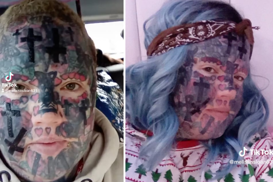 A mother claims she was banned from attending her kids' Christmas play due to her heavily tattooed appearance.