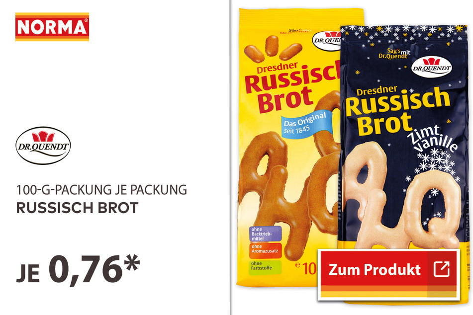 Russisch Brot für 0,76 Euro.